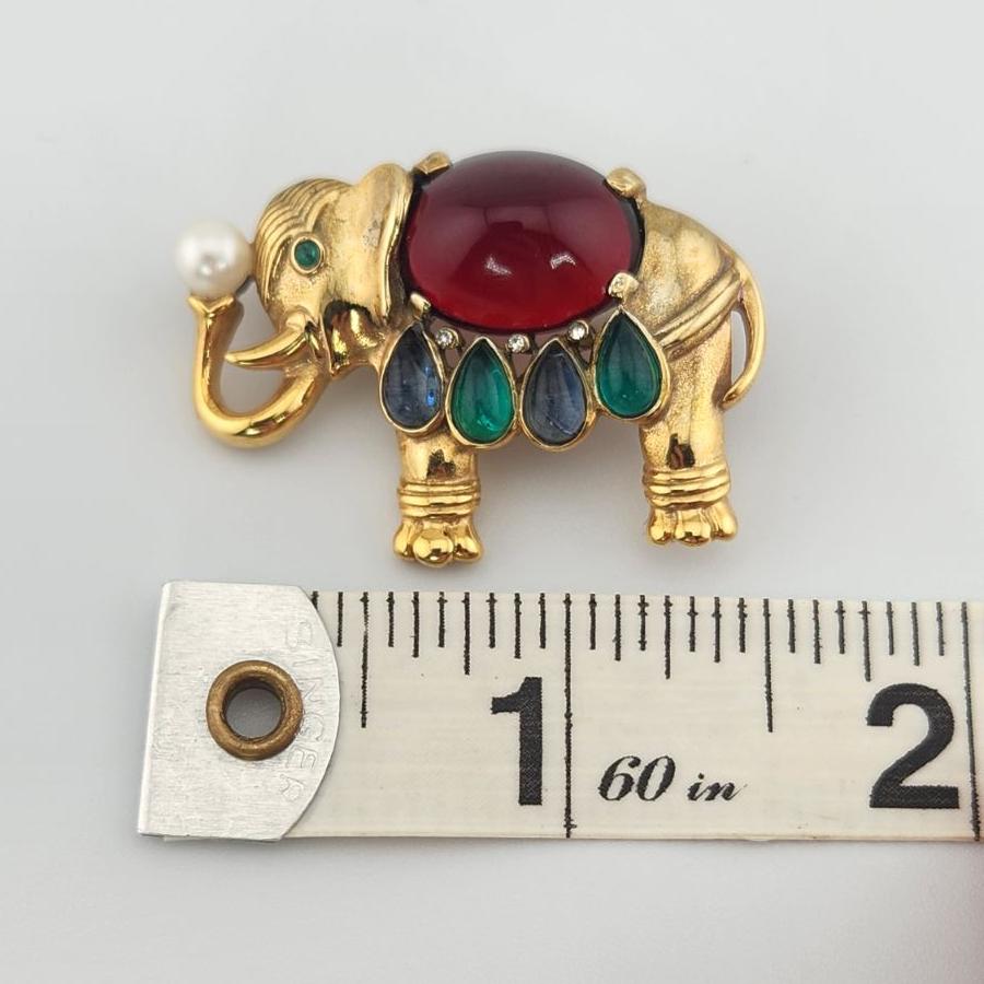 Crown Trifari Alfred Philippe Elephant Brooch Jewels Of India Moghul