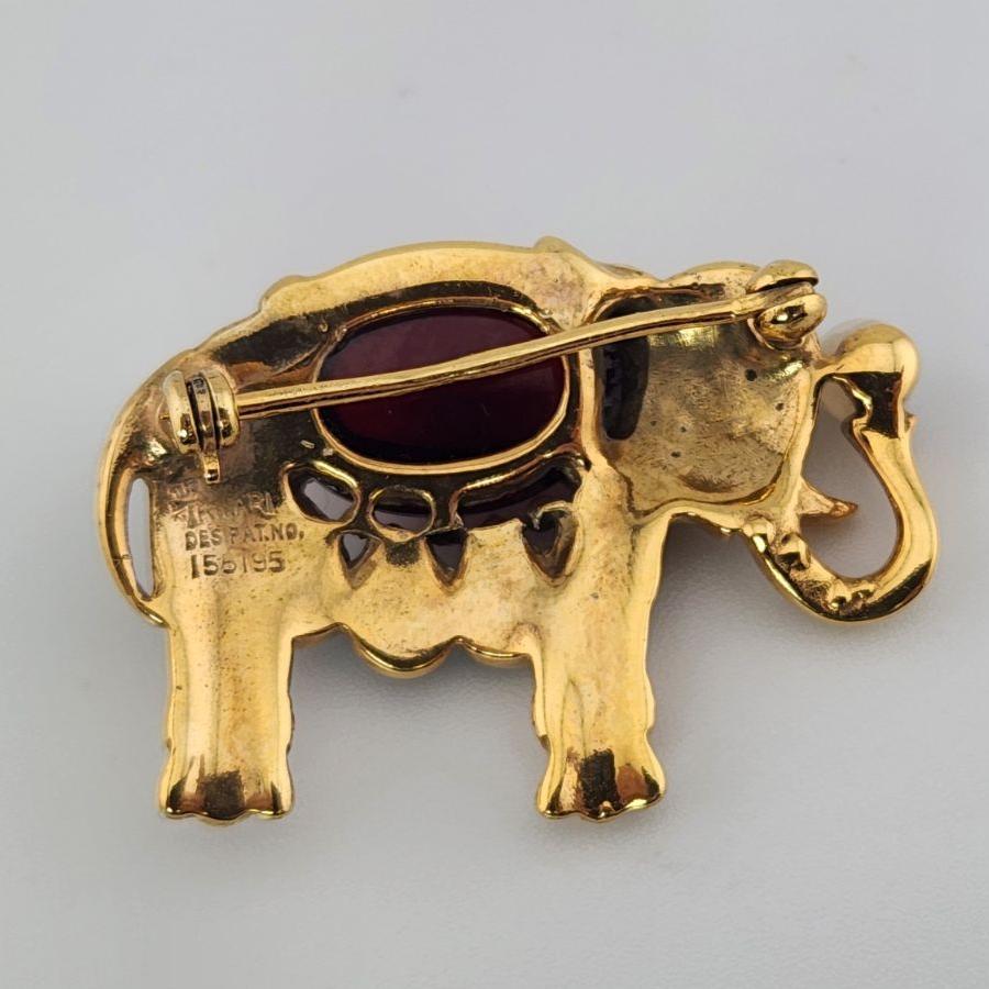 Crown Trifari Alfred Philippe Elephant Brooch Jewels Of India Moghul