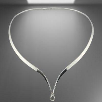 Vivianna Torun Georg Jensen #169 Sterling Silver Neck Ring Collar